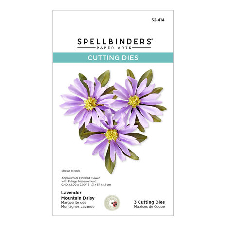 Spellbinders Lavender Mountain Daisy Etched Dies (S2-414) Spellbinders Lavender Mountain Daisy Etched Dies (S2-414)