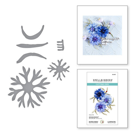 Spellbinders Bachelor Button Etched Dies (S2-413)