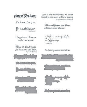 Spellbinders Through the Meadow Sentiments BetterPress Plate & Die Set (BP-244) Spellbinders Through the Meadow Sentiments BetterPress Plate & Die Set (BP-244)