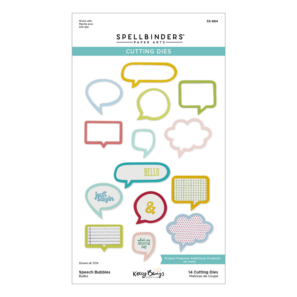 Spellbinders Speech Bubbles Etched Dies (S5-664) (DISCONTINUED)