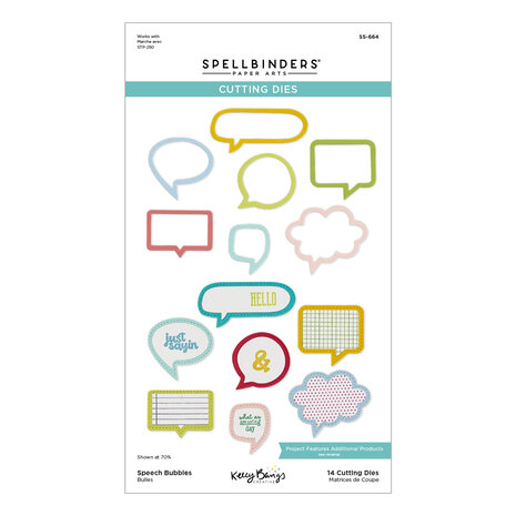 Spellbinders Speech Bubbles Etched Dies (S5-664) (DISCONTINUED)