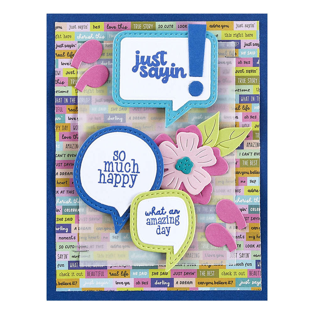 Spellbinders Speech Bubbles Etched Dies (S5-664) (DISCONTINUED)