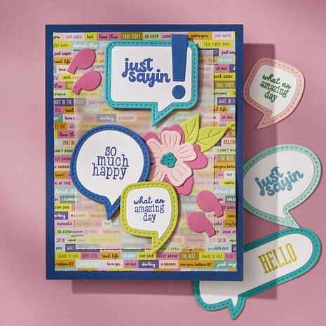 Spellbinders Speech Bubbles Etched Dies (S5-664)