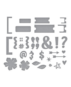 Spellbinders Punctuation & Icons Etched Dies (S5-663)