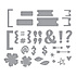 Punctuation & Icons Etched Dies (S5-663) (DISCONTINUED)