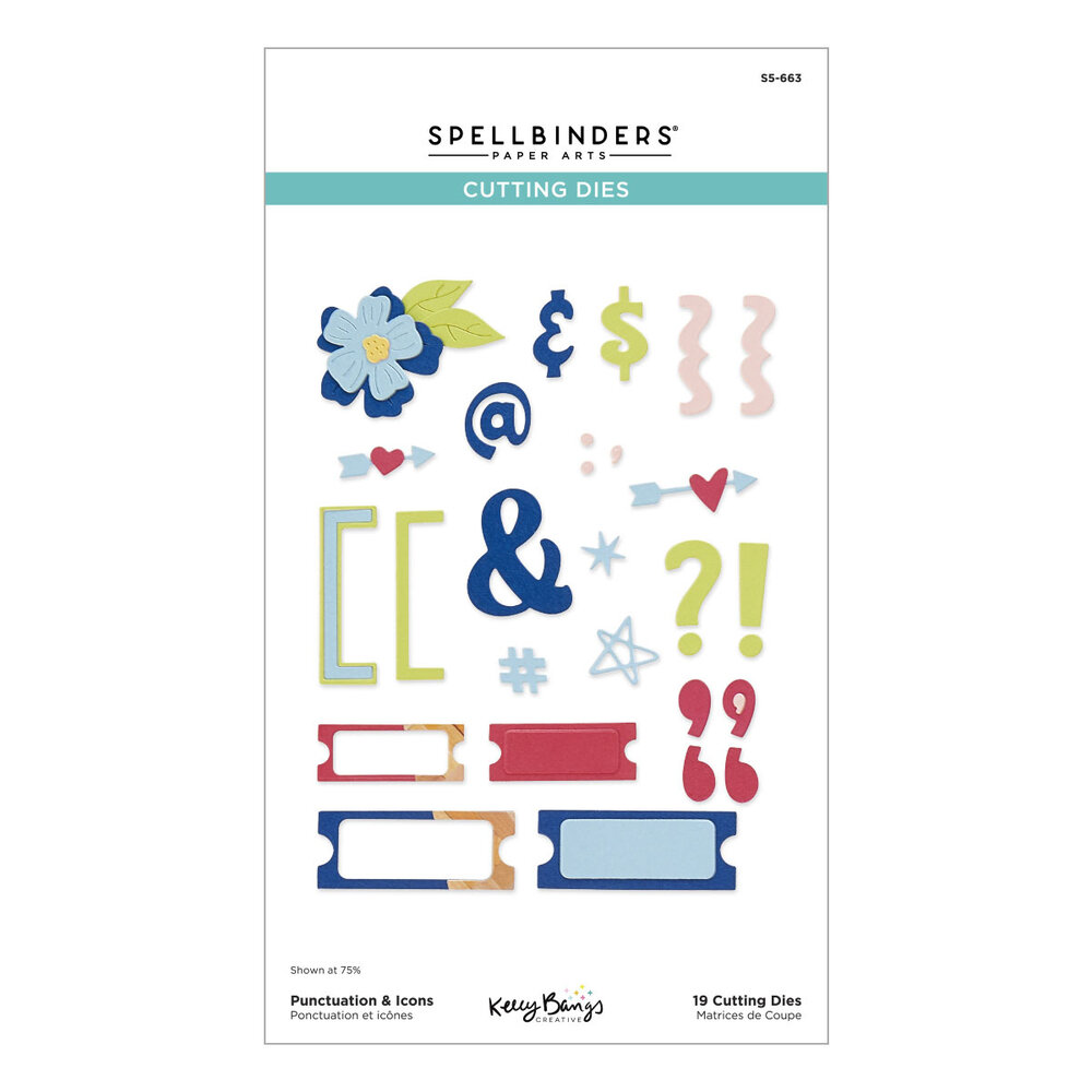 Spellbinders Punctuation & Icons Etched Dies (S5-663)