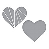 Spellbinders Pieced Heart Etched Dies (S5-662) (DISCONTINUED)