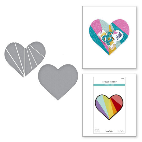 Spellbinders Pieced Heart Etched Dies (S5-662)