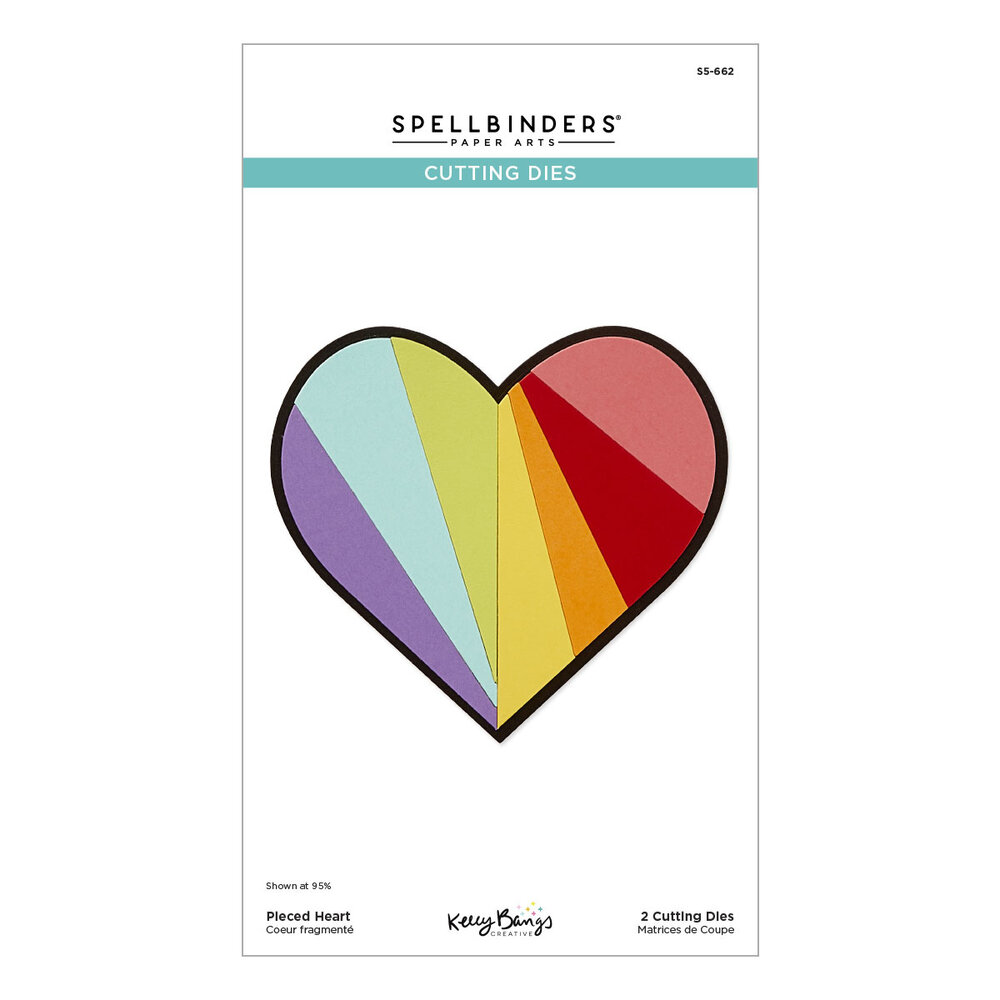 Spellbinders Pieced Heart Etched Dies (S5-662) (DISCONTINUED)