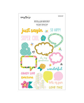 Spellbinders Just Sayin' Sticker Pack (SCSE-007) (DISCONTINUED)