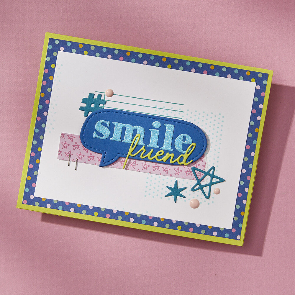 Spellbinders Speech Bubbles Sentiments Clear Stamp Set (STP-250)