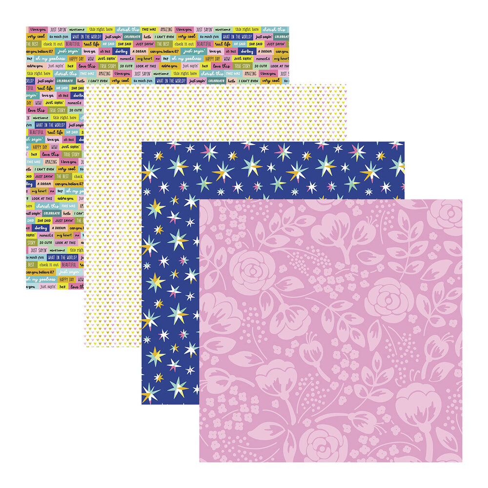 Spellbinders Just Sayin' 12x12 Inch Printed Paper Pack (SCSP-013)