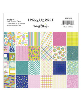 Spellbinders Just Sayin' 6x6 Inch Printed Paper Pack (SCSP-012)