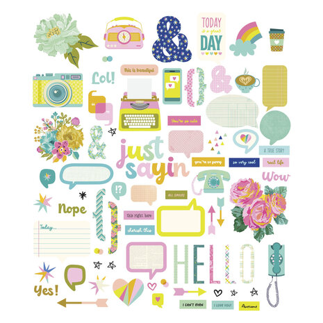 Spellbinders Just Sayin' Chipboard Die Cuts (SCSE-012)