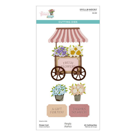 Spellbinders Flower Cart Etched Dies (S6-253) Spellbinders Flower Cart Etched Dies (S6-253)