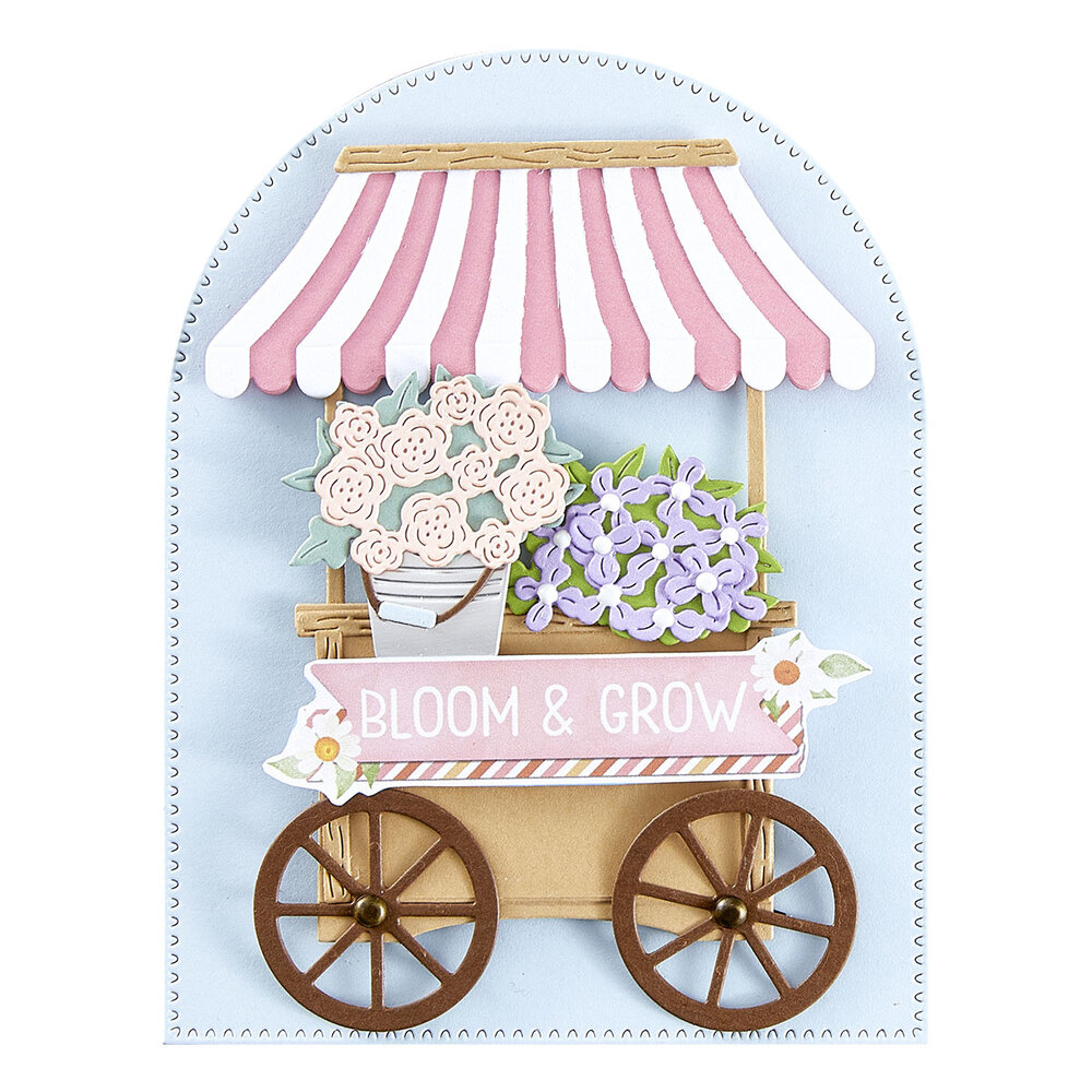 Spellbinders Flower Cart Etched Dies (S6-253) Spellbinders Flower Cart Etched Dies (S6-253)