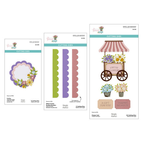 Spellbinders Simple Vintage Flower Shoppe Die Bundle (BD-0944) Spellbinders Simple Vintage Flower Shoppe Die Bundle (BD-0944)