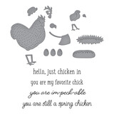 Spellbinders Spring Chicken Clear Stamp & Die Set (SDS-197)