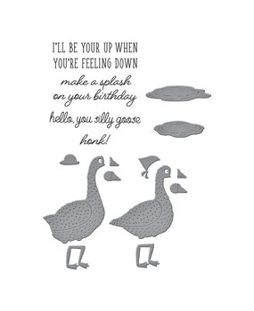 Spellbinders Honk Honk Clear Stamp & Die Set (SDS-198)