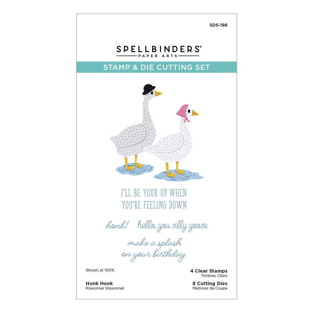 Spellbinders Honk Honk Clear Stamp & Die Set (SDS-198)