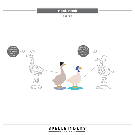 Spellbinders Honk Honk Clear Stamp & Die Set (SDS-198)