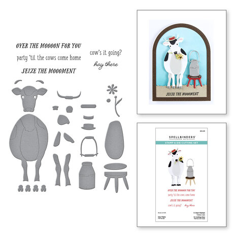 Spellbinders Hay There Clear Stamp & Die Set (SDS-201) Spellbinders Hay There Clear Stamp & Die Set (SDS-201)