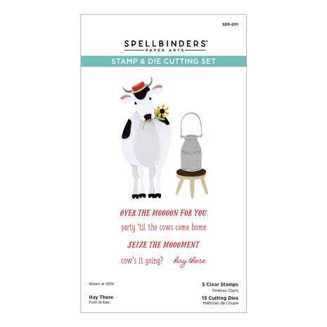 Spellbinders Hay There Clear Stamp & Die Set (SDS-201) Spellbinders Hay There Clear Stamp & Die Set (SDS-201)