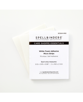 Spellbinders White Foam Adhesive Strips - 1/8 Inch (SCSAH-002)