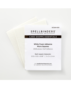 Spellbinders White Foam Adhesive Squares - Micro (SCSAH-001)