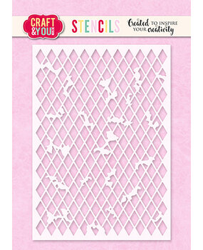 Craft & You Design Rhombus A6 Stencil (CYD-SC007)