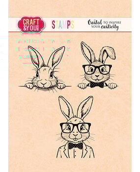 Craft & You Design Funny Bunnies Set Stamps (CYD-CS048)