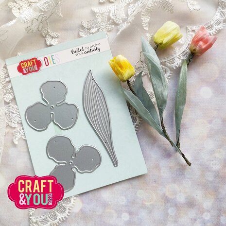 Craft & You Design Tulip Set Dies (CYD-CW340) Craft & You Design Tulip Set Dies (CYD-CW340)