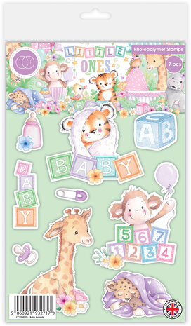 Craft Consortium Little Ones Photopolymer Stamp Set Animals (CCSTMP096) Craft Consortium Little Ones Photopolymer Stamp Set Animals (CCSTMP096)