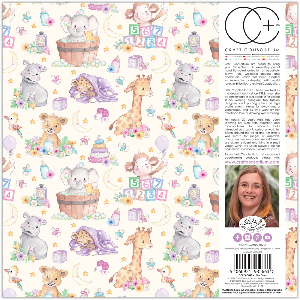 Craft Consortium Little Ones 12x12 Inch Premium Paper Pad (CCPPAD047)