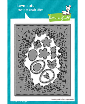 Lawn Fawn Easter Egg Backdrop Lawn Cuts Custom Craft Dies (LF3687)