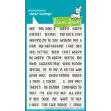 Lawn Fawn Henry's Build-A-Sentiment: Bunny Puns Clear Stamps (LF3678)