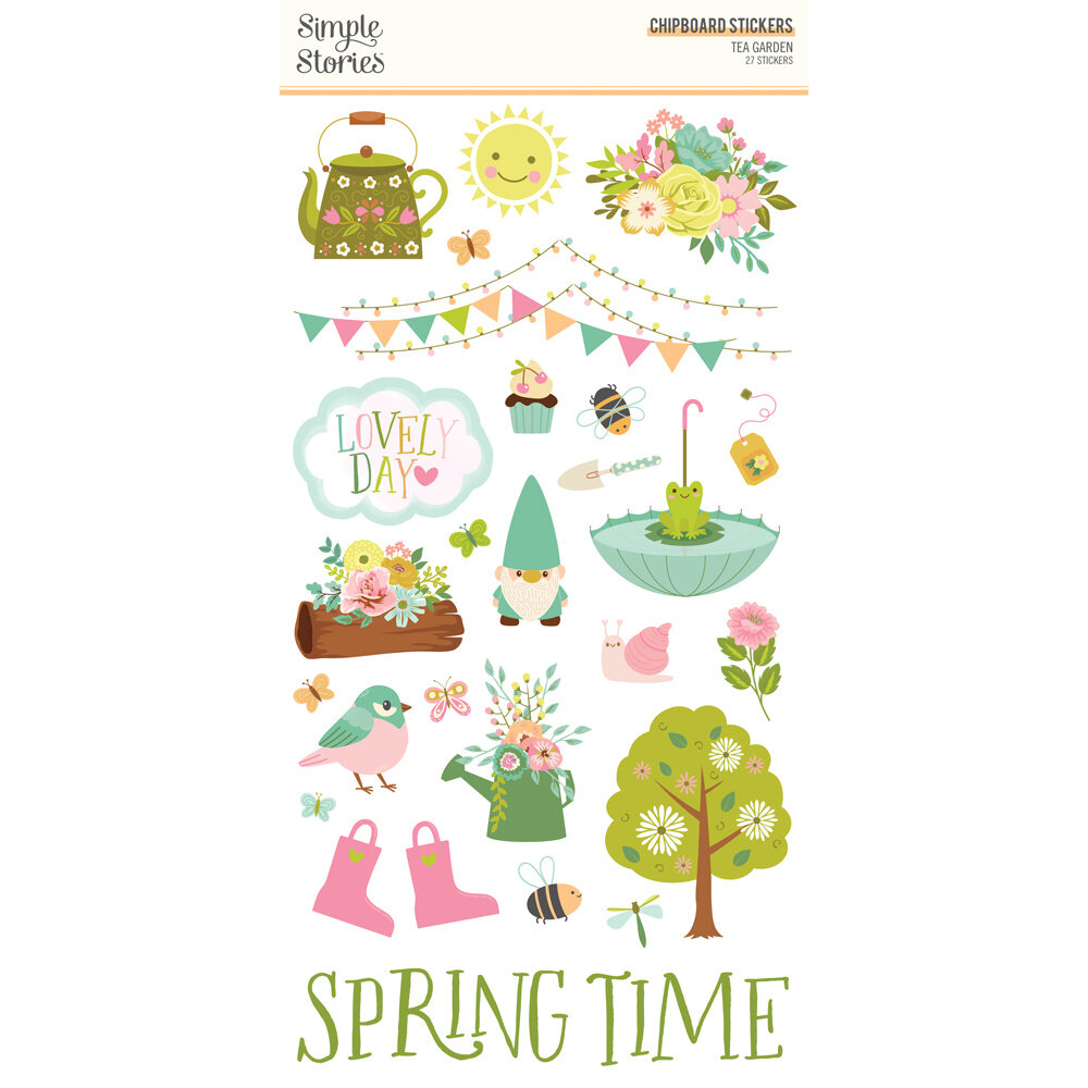 Simple Stories Tea Garden 6x12 Inch Chipboard (24117)