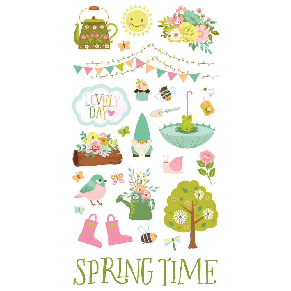 Simple Stories Tea Garden 6x12 Inch Chipboard (24117)