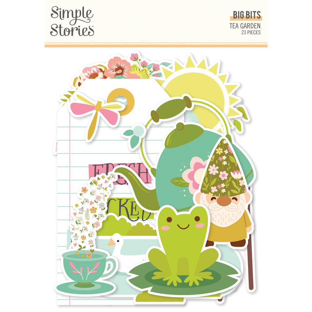 Simple Stories Tea Garden Big Bits & Pieces (24121) (OUTLET)