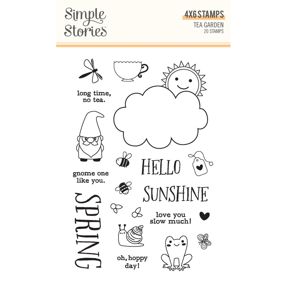 Simple Stories Tea Garden Clear Stamps (24116) (OUTLET)