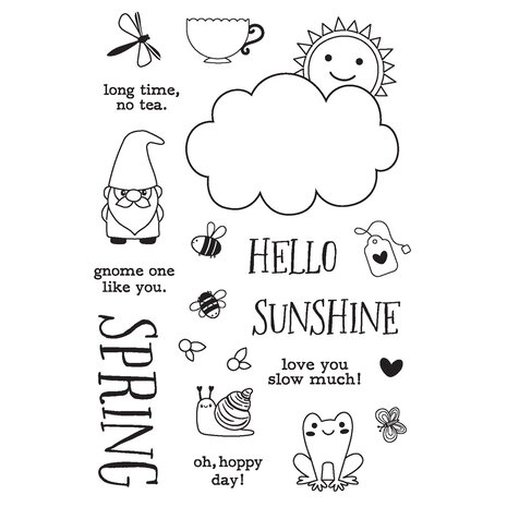 Simple Stories Tea Garden Clear Stamps (24116) (OUTLET)