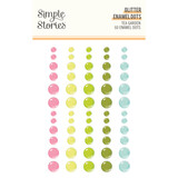 Simple Stories Tea Garden Glitter Enamel Dots (24124)