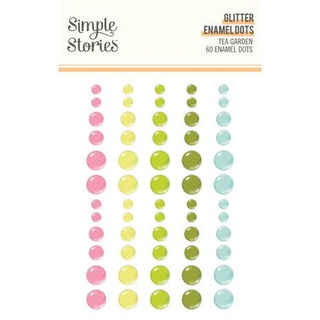 Simple Stories Tea Garden Glitter Enamel Dots (24124)