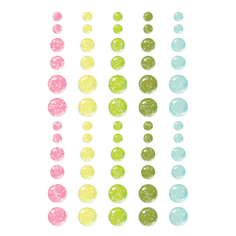 Simple Stories Tea Garden Glitter Enamel Dots (24124)