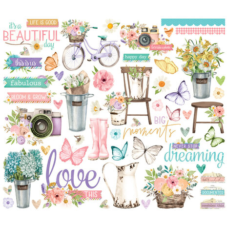 Simple Stories Simple Vintage Flower Shoppe Bits & Pieces (24222)
