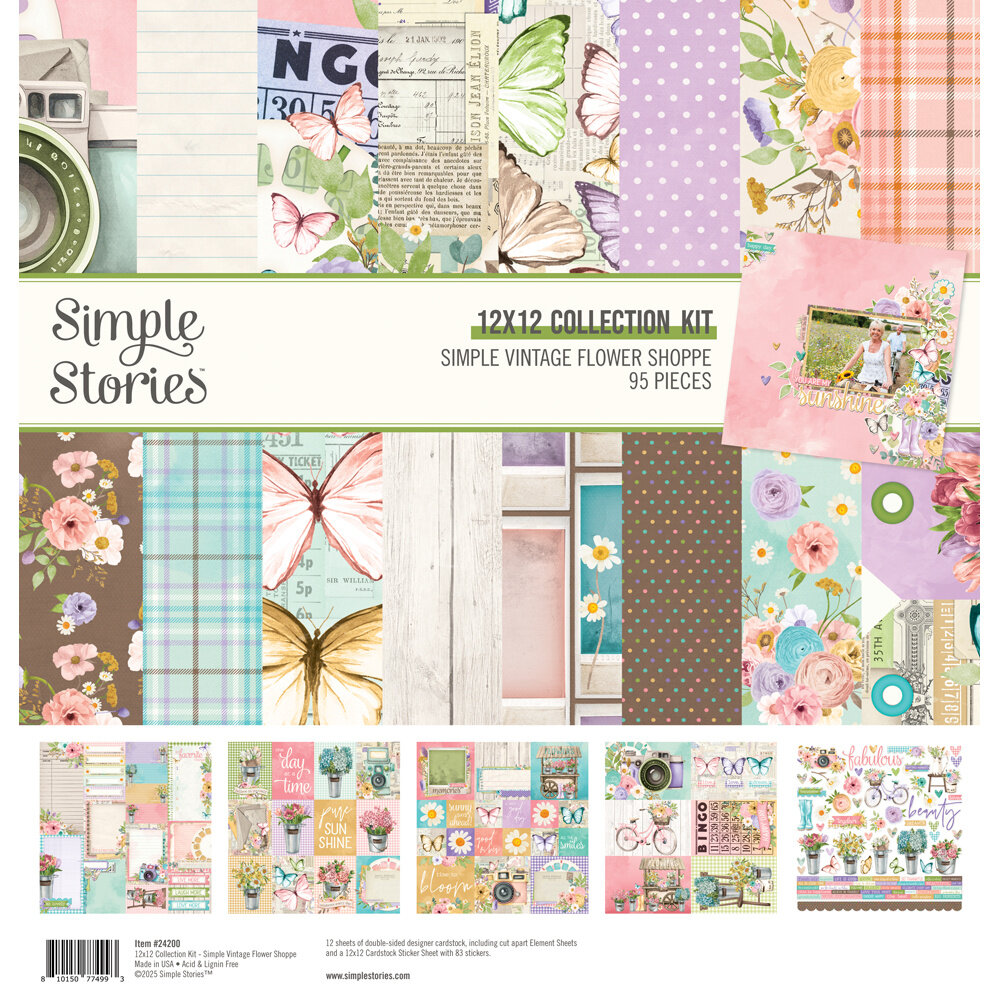 Simple Stories Simple Vintage Flower Shoppe Collectors Essentials Kit (24201)