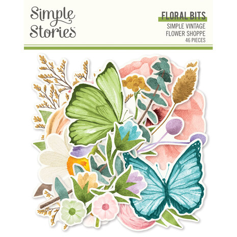 Simple Stories Simple Vintage Flower Shoppe Floral Bits & Pieces (24223)