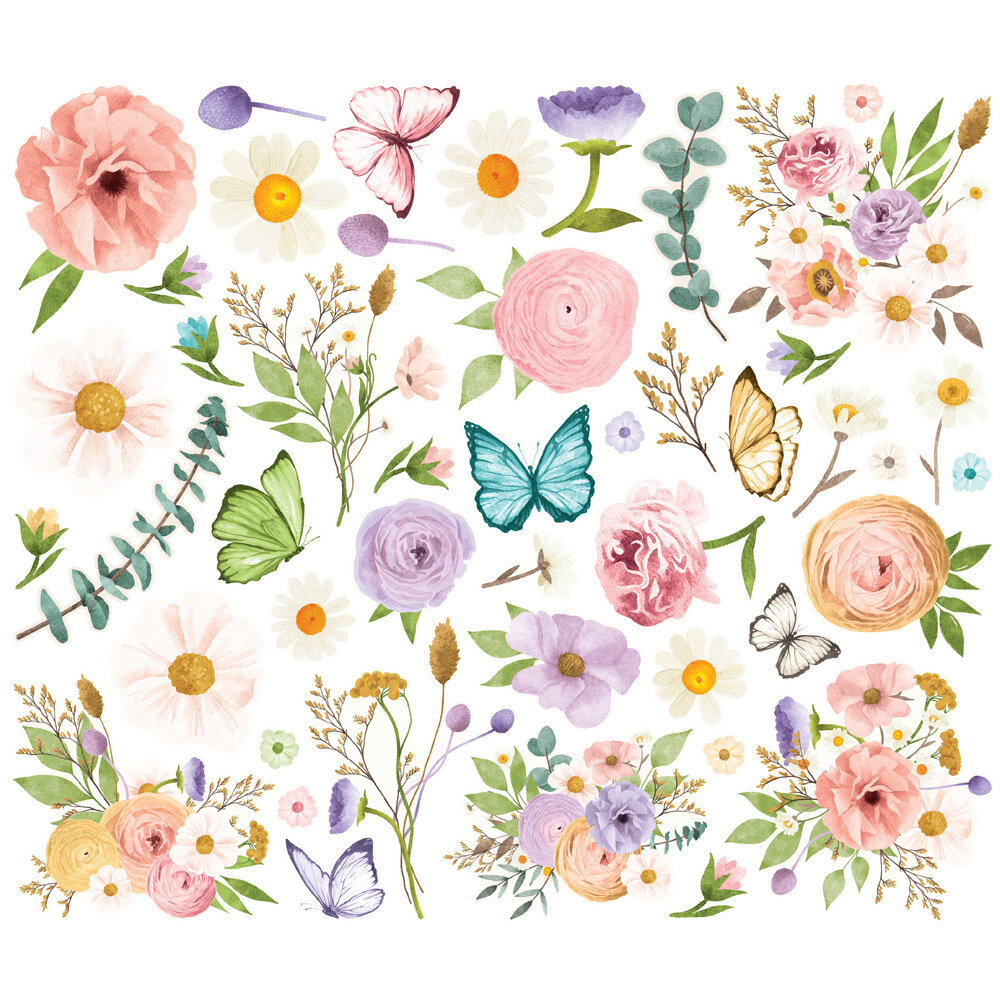 Simple Stories Simple Vintage Flower Shoppe Floral Bits & Pieces (24223)