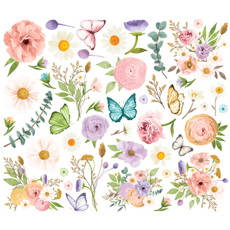 Simple Stories Simple Vintage Flower Shoppe Floral Bits & Pieces (24223)
