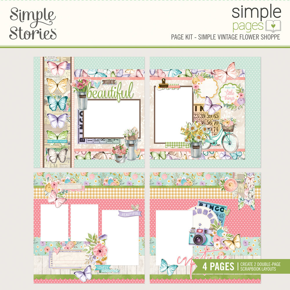 Simple Stories Simple Vintage Flower Shoppe Simple Pages Kit (24234)